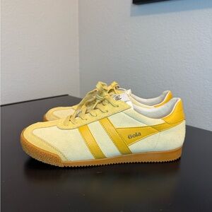 Gola Classics Elan Suede Retro Sneaker Yellow Cream